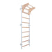 BenchK 711 wall bars with adjustable wooden pull-up bar in white
