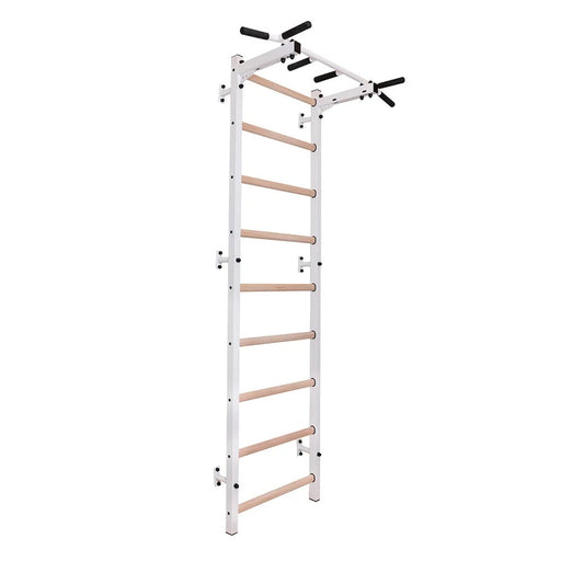 BenchK 721 wall bars with fixed pull-up bar in white