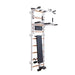 BenchK 733W white wall bars with convertible pull-up bar, dip station and workout bench