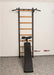 BenchK B1B black workout bench installed on wall bars