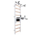 BenchK 722 wall bars with pull-up bar and dip station in White