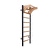 BenchK 211 wall bars in Black with adjustable wooden pull-up bar