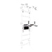 BenchK DB1W dip bar in White