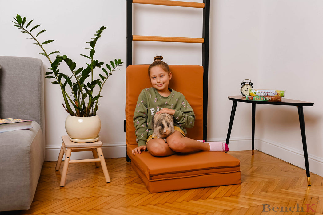 BenchK foldable gymnastic mattress – Brown official view 2