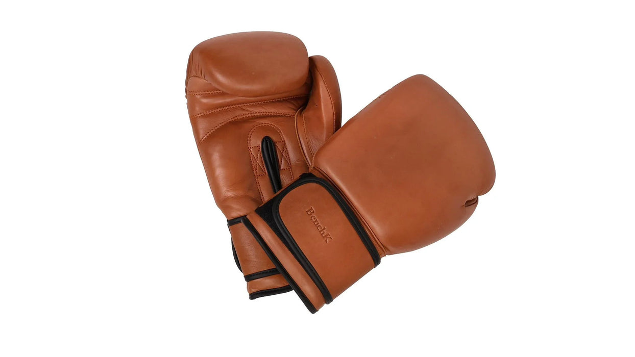 BenchK brown cowhide leather boxing gloves