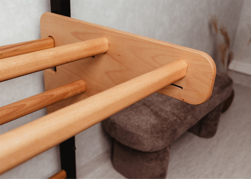BenchK PB076 wooden pull-up bar side view