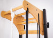 BenchK PB076 oak pull-up bar on BenchK wall bars