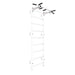 BenchK PB2 steel pull-up bar in white – official view 1