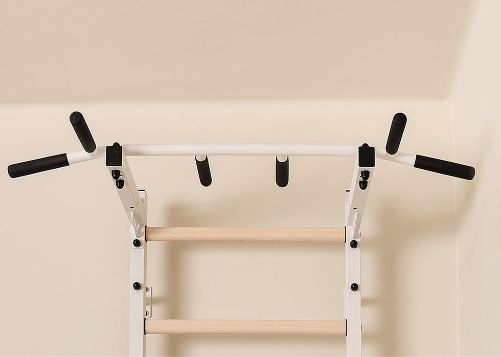 BenchK PB2 steel pull-up bar in white – official view 2