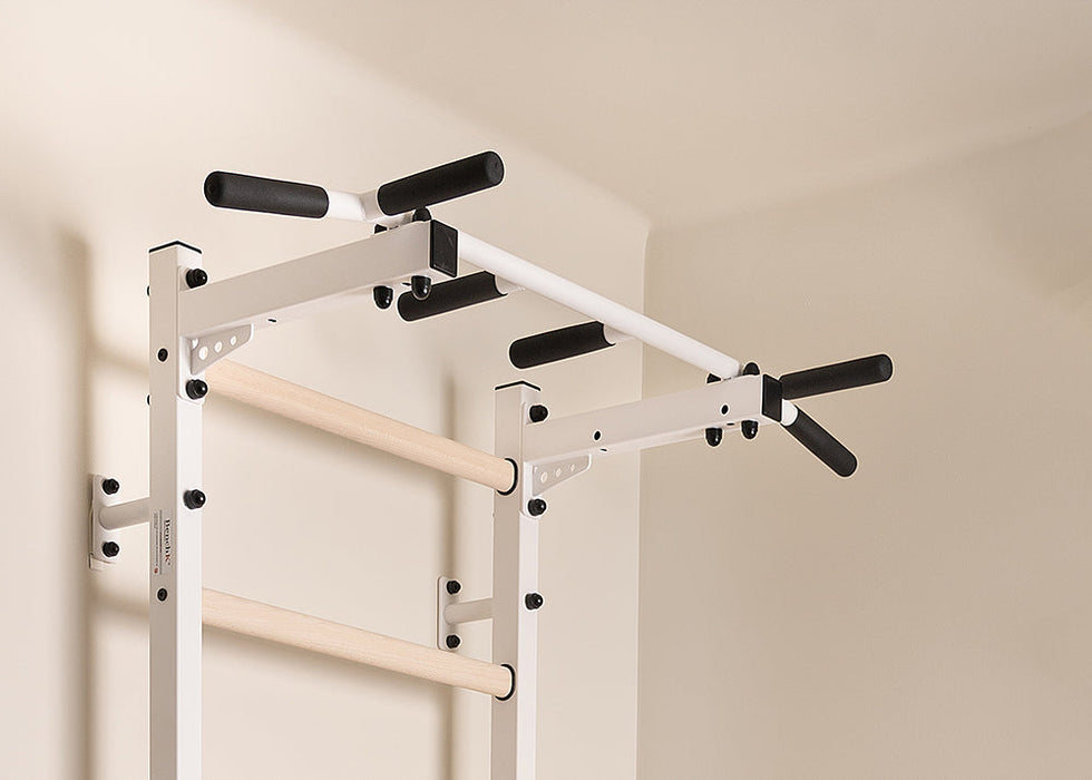 BenchK PB2 steel pull-up bar in white – official view 3