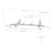 BenchK PB2 steel pull-up bar technical drawing – official view 6
