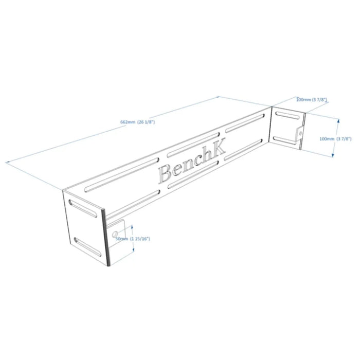 BenchK WH+S8 wall holder – White official view 7