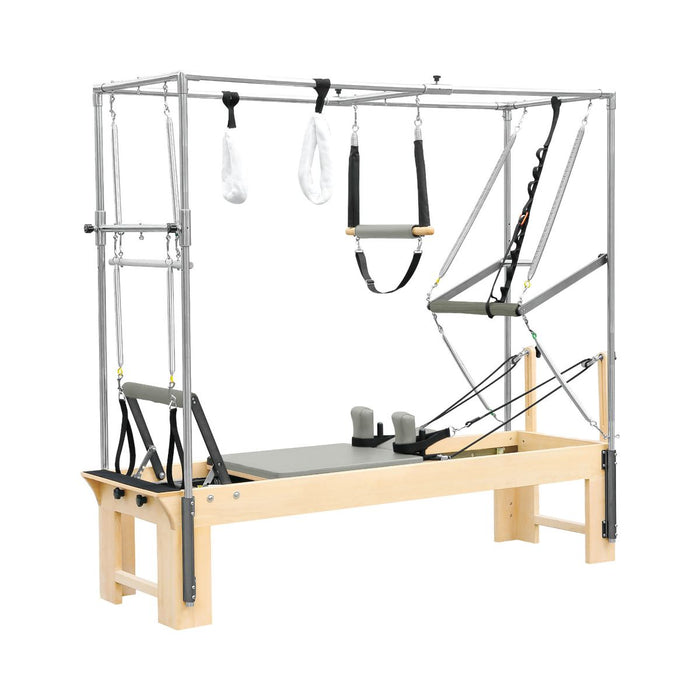 Elina Pilates Cadillac Reformer in Iceberg upholstery