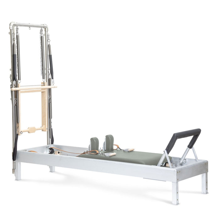 Elina Pilates Classic Reformer with Tower – Eucalyptus upholstery