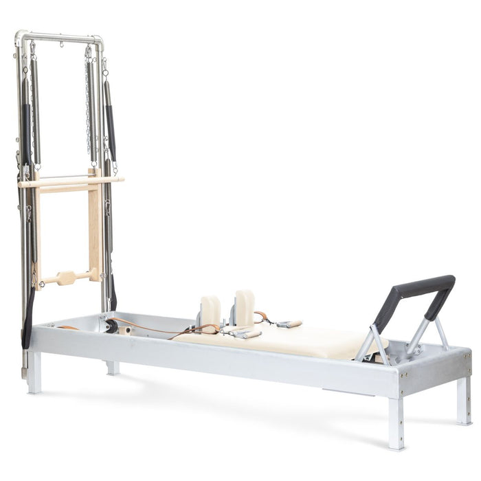 Elina Pilates Classic Reformer with Tower – Ivory upholstery