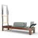 Elina Pilates 86-inch dark wood Classic Reformer with Tower, Eucalyptus upholstery