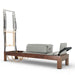 Elina Pilates 86-inch dark wood Classic Reformer with Tower, Iceberg upholstery