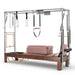 Elina Pilates Classic Cadillac Reformer, dark wood, Dusty Rose