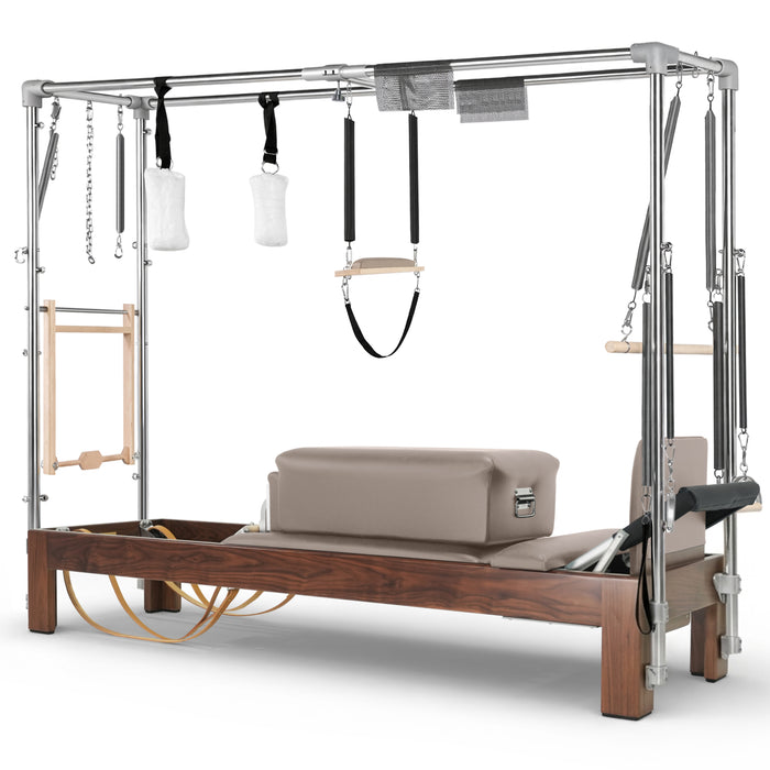 Elina Pilates Classic Cadillac Reformer, dark wood, Moka