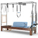 Elina Pilates Classic Cadillac Reformer, dark wood, Ocean Blue