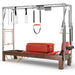 Elina Pilates Classic Cadillac Reformer, dark wood, Red