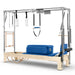 Elina Pilates Classic Cadillac Reformer, natural wood, Blue
