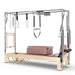 Elina Pilates Classic Cadillac Reformer, natural wood, Dusty Rose