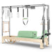 Elina Pilates Classic Cadillac Reformer, natural wood, Green