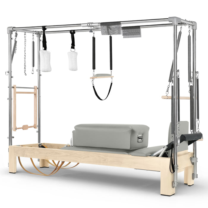 Elina Pilates Classic Cadillac Reformer, natural wood, Iceberg