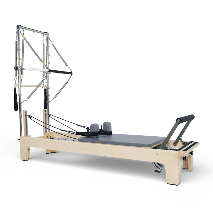 Elina Pilates Club Reformer with Tower, Grey upholstery