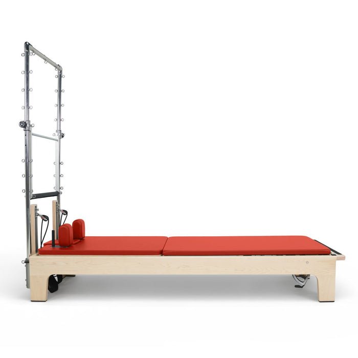 Elina Pilates The Club Reformer with Tower, Red upholstery
