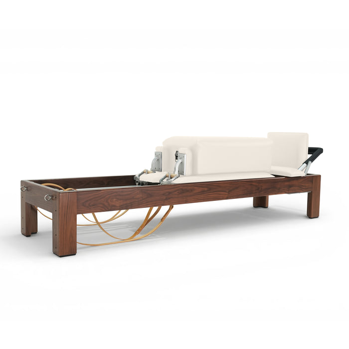 Elina Pilates Dark Wood Classic Reformer, Ivory