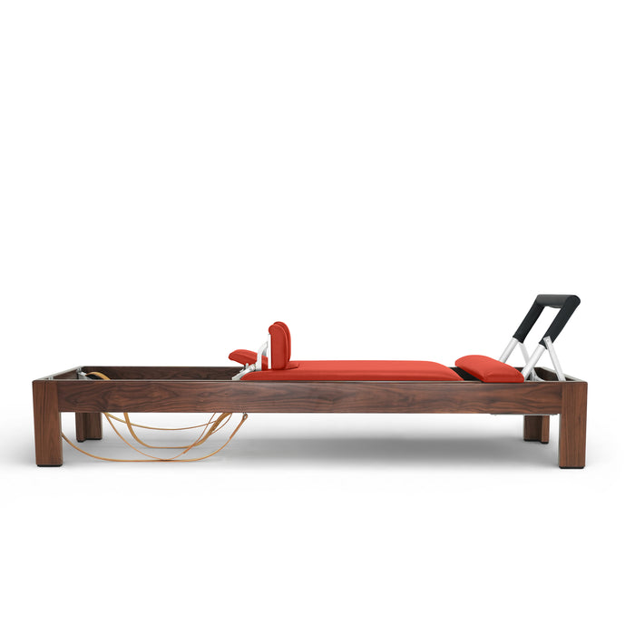 Elina Pilates Dark Wood Classic Reformer, Red