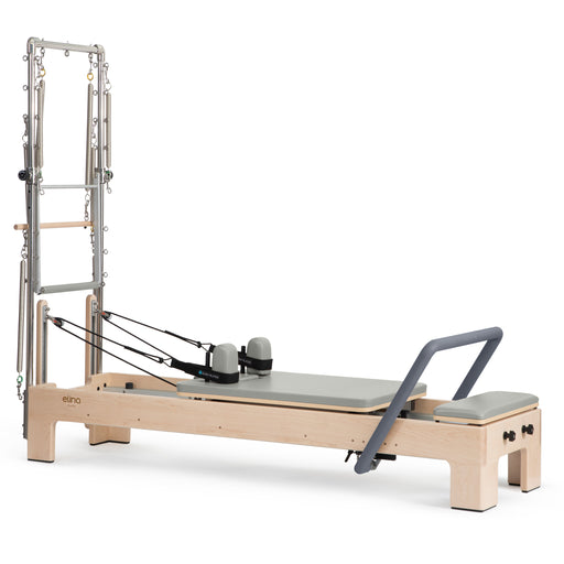 Elina Pilates Elite Advanced Reformer with Tower, Grey upholstery