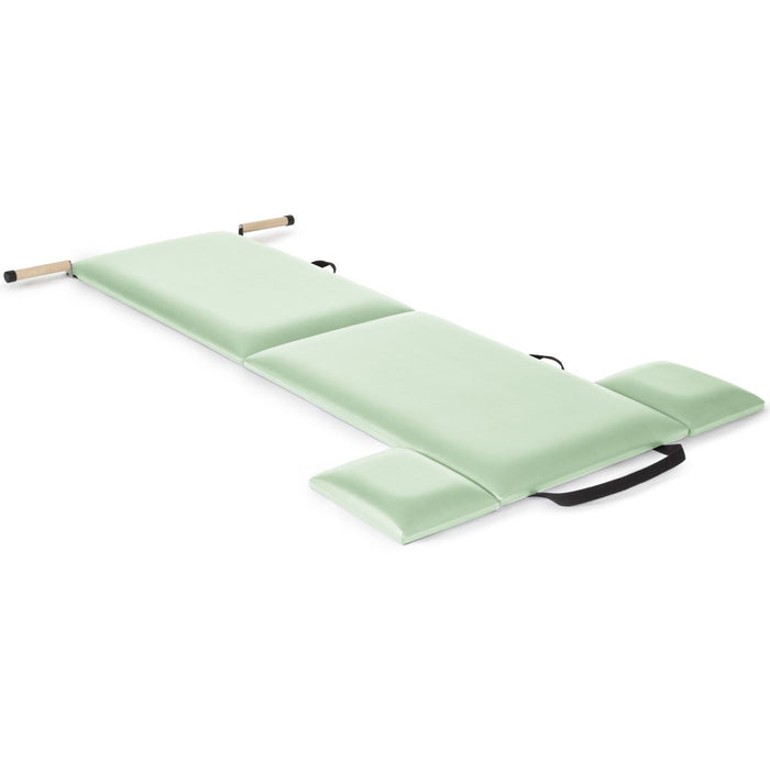 Elina Pilates Folding Mat with Handles – Green upholstery (official manufacturer image)