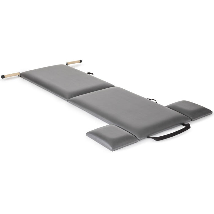 Elina Pilates Folding Mat with Handles – Grey upholstery (official manufacturer image)