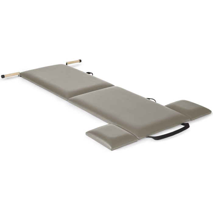 Elina Pilates Folding Mat with Handles – Mocha upholstery (official manufacturer image)