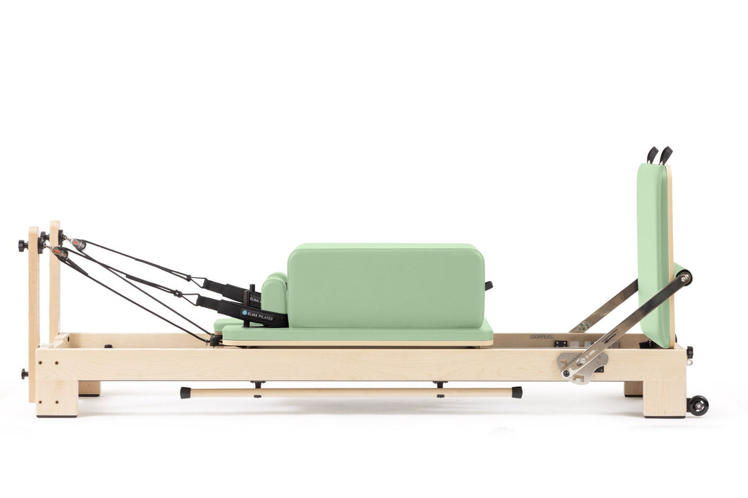 Elina Pilates Lignum Reformer - Green upholstery