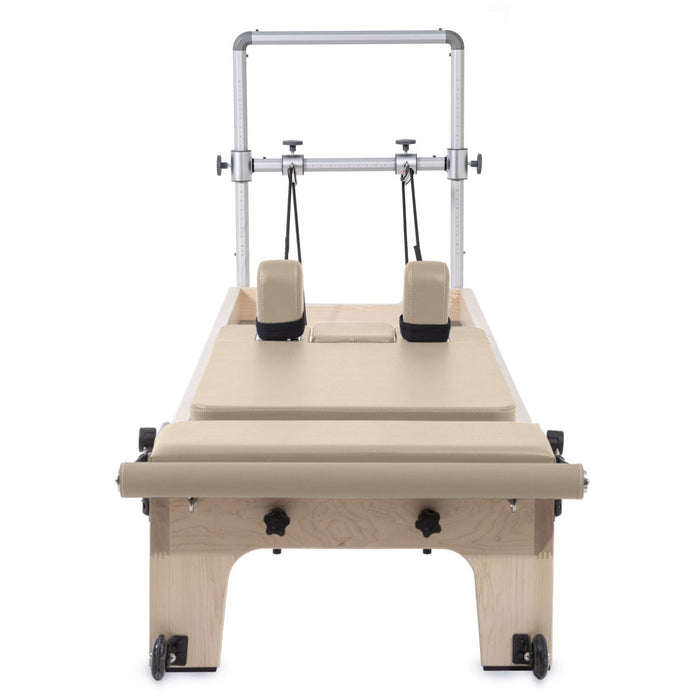 Elina Pilates Master Instructor Reformer Light Mocha upholstery detail