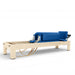 Elina Pilates Natural Wood Classic Reformer, Blue upholstery