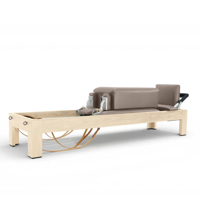 Elina Pilates Natural Wood Classic Reformer, Moka upholstery