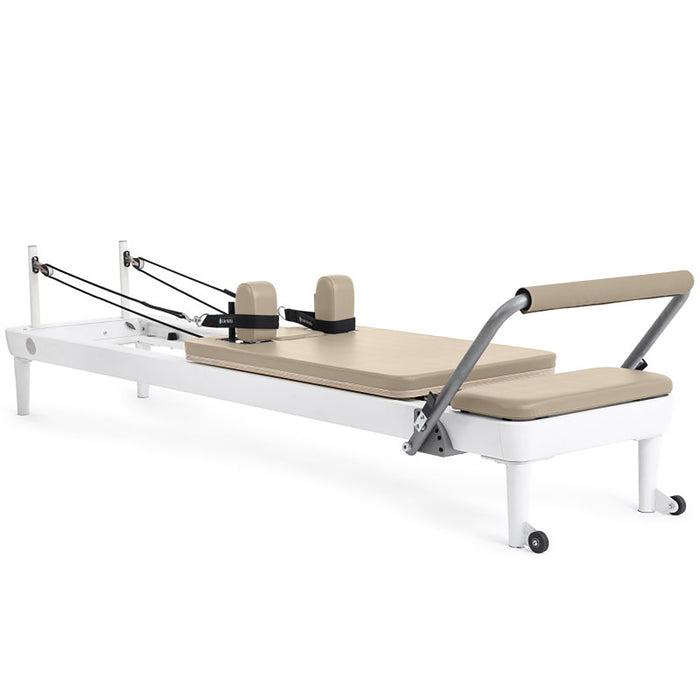 Elina Pilates Nubium Reformer in Light Mocha upholstery, official supplier photo