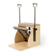Elina Pilates wooden-base Combo Chair in Light Mocha upholstery, official supplier photo