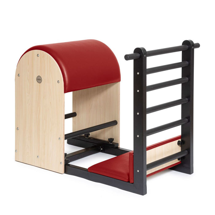 Elina Pilates Elite Steel Base Ladder Barrel – Red upholstery