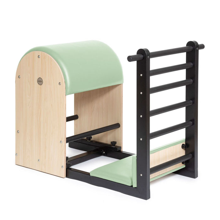 Elina Pilates Elite Steel Base Ladder Barrel – Green upholstery