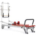 Elina Pilates Mentor Reformer with Tower in Red upholstery