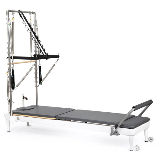 Elina Pilates Nubium™ Reformer with Tower Bundle in Grey upholstery