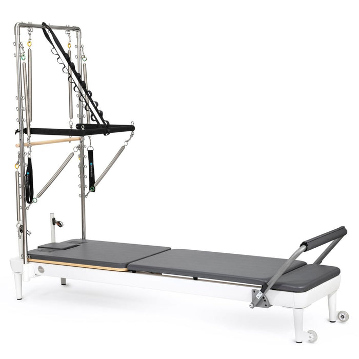 Elina Pilates Nubium™ Reformer with Tower Bundle in Grey upholstery
