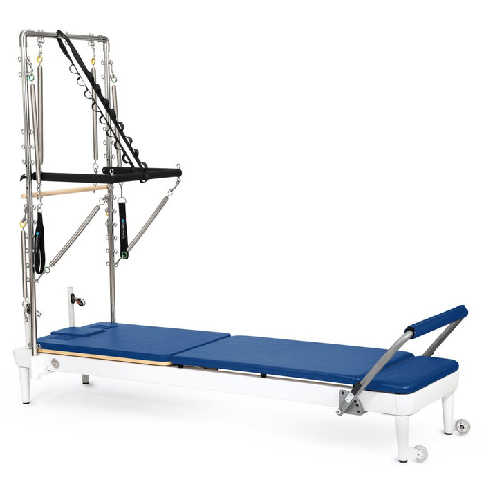 Elina Pilates Nubium™ Reformer with Tower Bundle in Blue upholstery