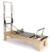 Elina Pilates Wooden Reformer Fisio with Tower in Moka upholstery
